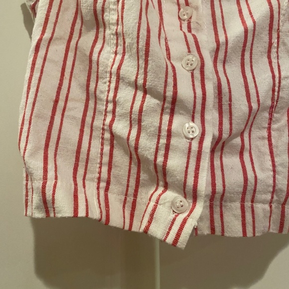 Brandy Melville Red and White Crop Top - Picture 5 of 8